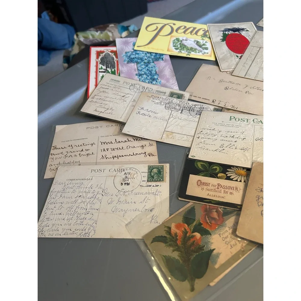 Vintage Postcard Lot of 20+ PostCards, most Written on, early 1900s